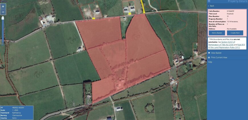 Rathkenny, Abbeydorney, Co.Kerry – c.32.45 acres (13.13 hectares)
