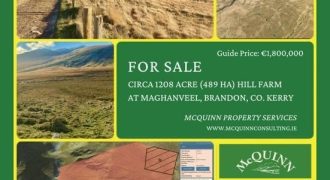 c1,208 Acres (489ha) at Maghanveel, Brandon, Co. Kerry